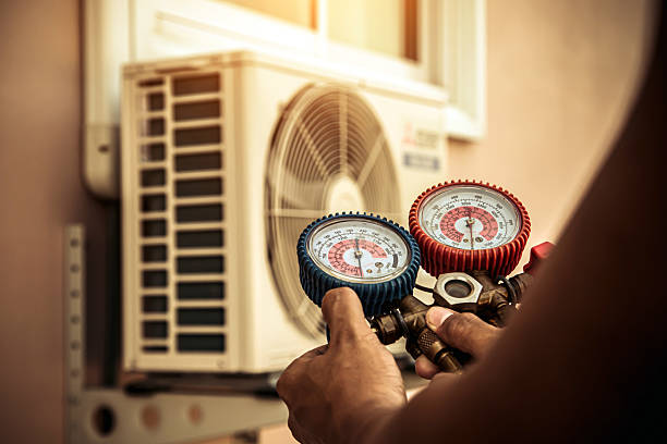 Professional Hvac Maintenance technician working in Dawson, IL